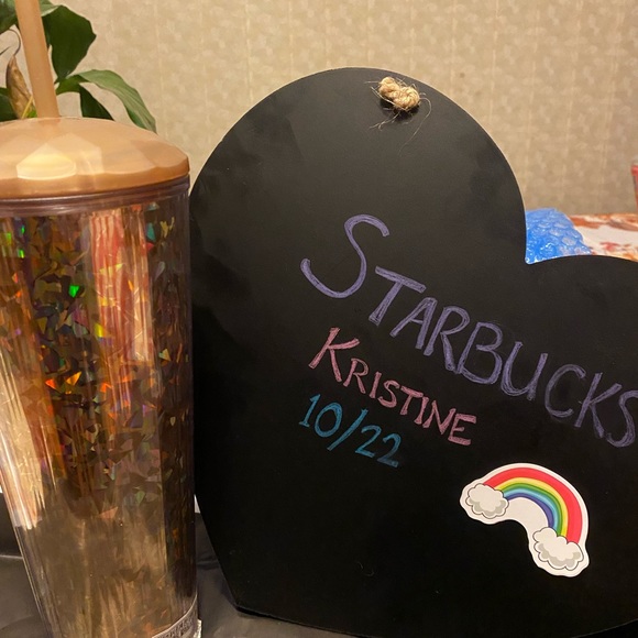 Starbucks NWT Gold Kaleidoscope Dome 24oz Tumbler - Picture 2 of 4